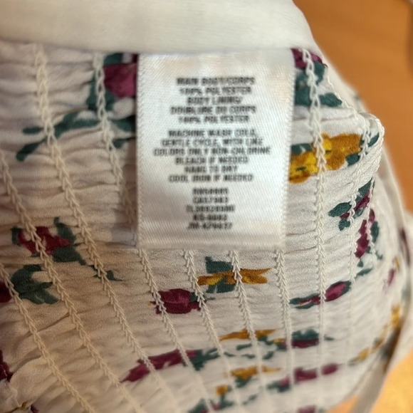 Leith women's front tie floral halter crop top size medium - Picture 7 of 7